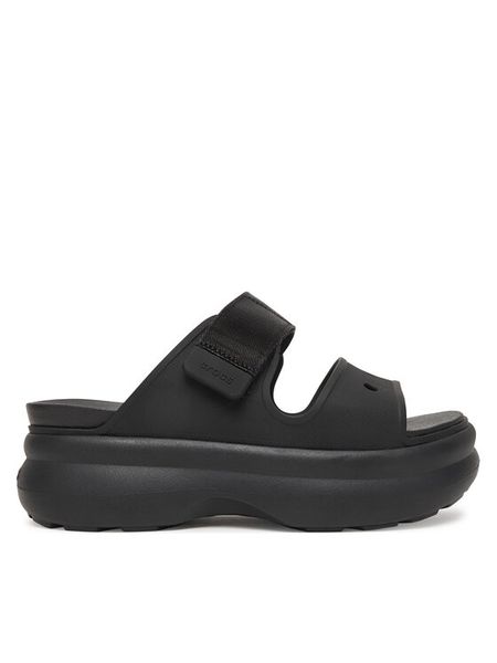 Crocs Klapki Soho Two Strap Sandal 212861 Czarny. Czarne klapki Crocs, bez wzorów, z tworzywa sztucznego, bez obcasa. Za 259.99 zł.