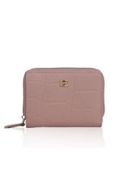 Bellicci Skórzany portfel "Veneta" w kolorze fioletowym - 11 x 8 x 2 cm rozmiar: onesize. Różowe portfele Bellicci, bez wzorów, z materiału. Za 113.36 zł.