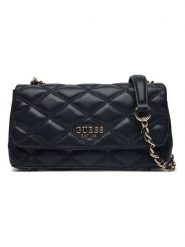 Guess Torebka w kolorze czarnym - 25 x 14 x 7 cm rozmiar: onesize. Czarne torby na ramię Guess, z aplikacjami, z materiału, na ramię, pikowane, bez dodatków. Za 484.31 zł.