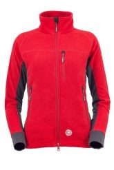 Bluza polarowa trekkingowa damska Milo Anas Lady. Czerwone bluzy Milo, s, bez wzorów, z materiału, bez kaptura. Za 197.30 zł.