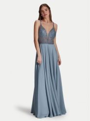 Hey Kyla Sukienka wieczorowa 5AI056HK Niebieski Regular Fit. Niebieskie sukienki Hey Kyla, bez wzorów, z syntetyku, wizytowe, bez kołnierzyka, bez ramiączek. Za 489.99 zł.