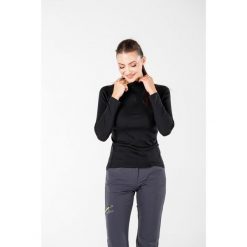 Bluza termoaktywna damska Woolona Vega 100% Merino. Czarne bluzy WOOLONA, xl, bez wzorów, z wełny, bez kaptura. W wyprzedaży za 306.00 zł.