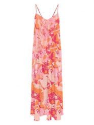 ONLY Sukienka w kolorze różowo-pomarańczowym rozmiar: XL. Pomarańczowe sukienki Only, xl, bez wzorów, bez kołnierzyka, bez ramiączek, maxi. Za 105.38 zł.
