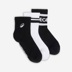 Skarpety krótkie Ankle 3 sztuki. Białe skarpety DECATHLON, bez wzorów, z bawełny. Za 39.99 zł.