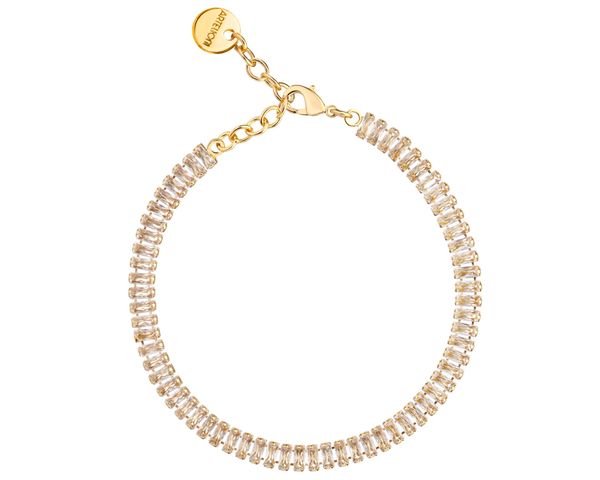 Bransoletka z mosiądzu pozłacana z cyrkoniami. Bransoletki Artelioni, z cyrkonią, pozłacane. Za 159.00 zł.