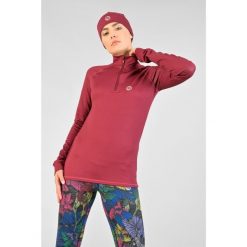 Bluza Coldproof Ocieplana Zip Damska Nessi Sportswear. Brązowe bluzy NESSI SPORTSWEAR, bez wzorów, bez kaptura. Za 499.00 zł.