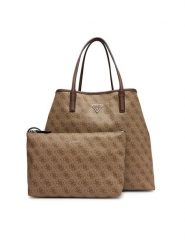 Guess Torebka Victtoria HWESG9 51429 Brązowy. Brązowe shopper Guess, z aplikacjami, ze skóry, bez dodatków. Za 719.99 zł.