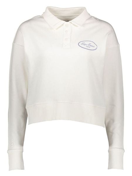 Pepe Jeans Bluza w kolorze białym rozmiar: S. Białe bluzy Pepe Jeans, s, bez wzorów, z jeansu, bez kaptura. Za 138.45 zł.