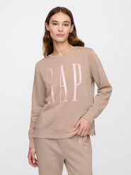 GAP Bluza w kolorze beżowym rozmiar: L. Brązowe bluzy GAP, l, bez wzorów, z bawełny, bez kaptura. Za 105.14 zł.