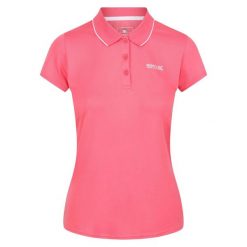 Koszulka Polo Damska Maverick V. Czerwone koszulki polo Regatta, bez wzorów, bez kołnierzyka, bez ramiączek. Za 45.99 zł.