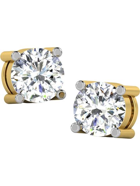 Diamant Vendôme Złote kolczyki-wkrętki z diamentami rozmiar: onesize. Żółte kolczyki Diamant Vendöme, z diamentem, złote. Za 956.99 zł.