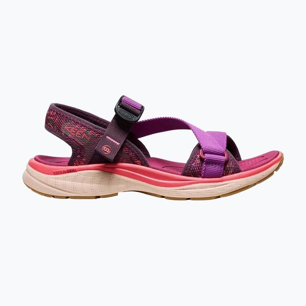 Sandały damskie KEEN Leiki OT. Czerwone sandały Keen, bez wzorów, sportowe, bez obcasa, bez zapięcia. Za 339.99 zł.