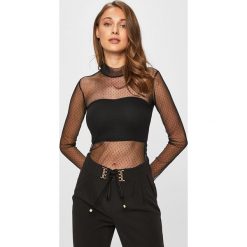 Morgan - Bluzka. Czarne bluzki Morgan, m, bez wzorów, z poliesteru, bez kołnierzyka, bez ramiączek. W wyprzedaży za 69.90 zł.