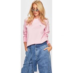 Lee - Bluza. Czerwone bluzy Lee, l, bez wzorów, z bawełny, bez kaptura. Za 239.90 zł.