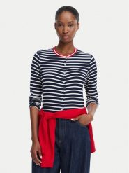 Tommy Jeans Kardigan DW0DW22805 Granatowy Slim Fit. Niebieskie kardigany Tommy Jeans, xl, bez wzorów, z jeansu. Za 229.99 zł.