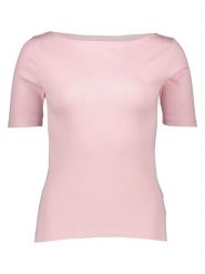 GAP Koszulka w kolorze jasnoróżowym rozmiar: M. Różowe bluzki GAP, m, bez wzorów, z bawełny, bez kołnierzyka, bez ramiączek. Za 62.03 zł.