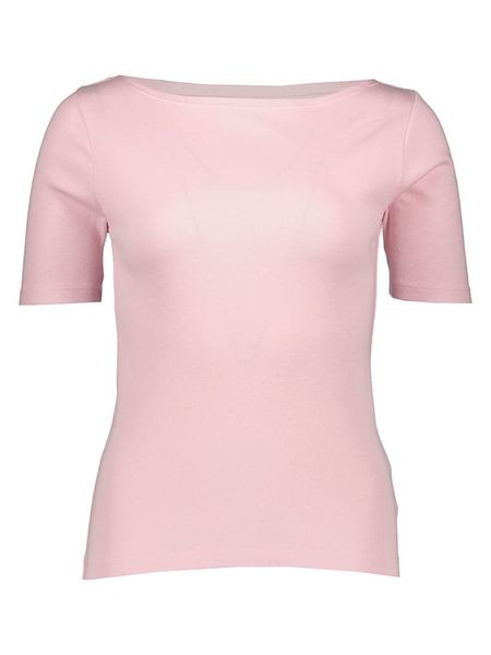 GAP Koszulka w kolorze jasnoróżowym rozmiar: S. Różowe bluzki GAP, s, bez wzorów, z bawełny, bez kołnierzyka, bez ramiączek. Za 55.95 zł.
