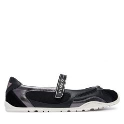 Baleriny PINKO. Czarne baleriny Pinko, bez wzorów, bez obcasa. Za 834.99 zł.