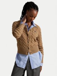 Polo Ralph Lauren Kardigan 211972104001 Beżowy Slim Fit. Brązowe kardigany Polo Ralph Lauren, xl, bez wzorów, z wełny. Za 1,199.00 zł.