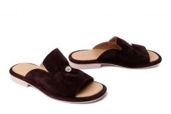Boccato 020.EVR-07 170 t khv ciemnobrązowy, klapki damskie. Brązowe klapki Boccato, bez wzorów, bez obcasa. Za 219.92 zł.