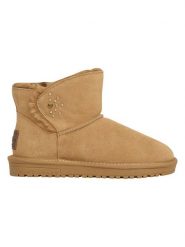 Pepe Jeans FOOTWEAR Skórzane botki zimowe w kolorze jasnobrązowym rozmiar: 41. Brązowe botki Pepe Jeans FOOTWEAR, na zimę, bez wzorów, z jeansu, bez obcasa, bez zapięcia. Za 149.66 zł.