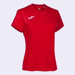 Koszulka do tenisa damska Joma Montreal. Czerwone bluzki Joma, xl, bez wzorów, sportowe, bez kołnierzyka, bez ramiączek. W wyprzedaży za 105.80 zł.