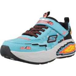 Buty SKECHERS MEGA-CRAFT 4K Niebieski. Niebieskie trekkingi Skechers, z materiału, trekkingowe. Za 290.00 zł.