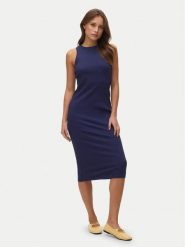Vero Moda Sukienka letnia Lavender 10230437 Granatowy Slim Fit. Niebieskie sukienki Vero Moda, na lato, l, bez wzorów, z bawełny, bez kołnierzyka, bez ramiączek. Za 119.99 zł.