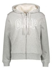 GAP Bluza w kolorze jasnoszarym rozmiar: XS. Szare bluzy GAP, xs, bez wzorów, bez kaptura. Za 189.95 zł.