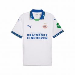 Trzecia koszulka PSV Eindhoven 2024/25. Białe bluzki Puma, m, bez wzorów, sportowe, bez kołnierzyka, bez ramiączek. W wyprzedaży za 358.00 zł.