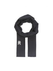 Tommy Hilfiger Szal Th Femmine Scarf AW0AW14927 Granatowy. Niebieskie rękawiczki TOMMY HILFIGER, bez wzorów, z materiału. Za 299.99 zł.