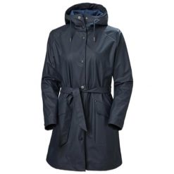 Damski mackintosh Helly Hansen Kirkwall II. Niebieskie kurtki sportowe Helly Hansen, bez wzorów, bez kaptura. Za 675.50 zł.