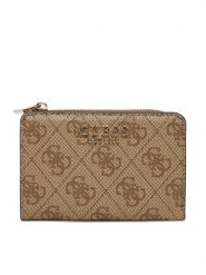 Guess Mały Portfel Damski SWSG85 00156 Beżowy. Brązowe portfele Guess, z aplikacjami, ze skóry. Za 139.99 zł.