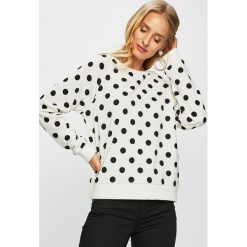 Vila - Bluza. Białe bluzy Vila, l, bez wzorów, z bawełny, bez kaptura. W wyprzedaży za 79.90 zł.