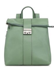Lia Biassoni Skórzany plecak w kolorze jasnozielonym - 34 x 41 x 12 cm rozmiar: onesize. Zielone plecaki Lia Biassoni, bez wzorów, z materiału. Za 325.79 zł.