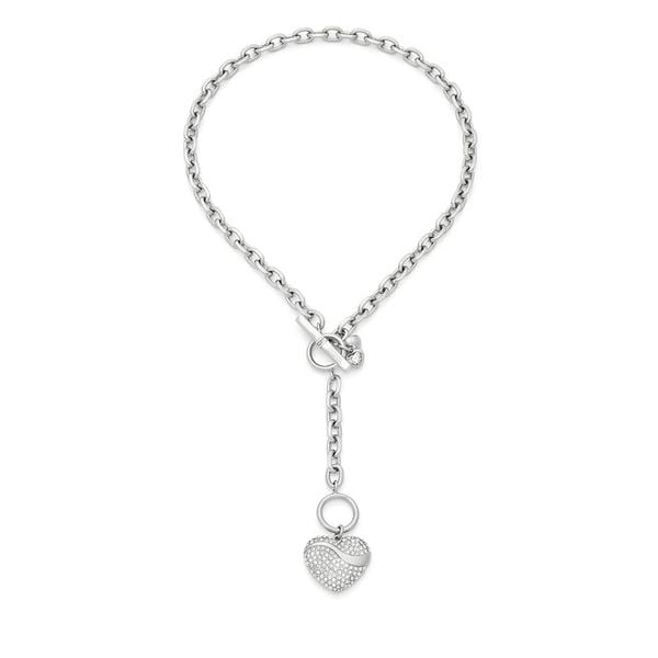 Naszyjnik Guess. Szare naszyjniki Guess, srebrne. Za 305.99 zł.
