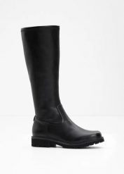 Botki marki Tamaris. Czarne botki bonprix, bez wzorów, bez obcasa, bez zapięcia. Za 429.99 zł.