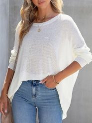 LA Angels Sweter w kolorze białym rozmiar: S. Białe swetry LA Angels, s, bez wzorów, bez ramiączek. Za 174.84 zł.