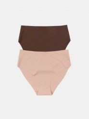 Bezszwowe majtki figi z wysokim stanem 2 pack - wielobarwny. Figi Sinsay, l, bez wzorów. Za 19.99 zł.