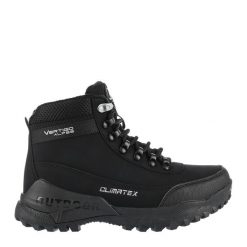 Buty trekkingowe damskie EVEREST wodoodporne. Czarne trekkingi Aulp, z gumy, trekkingowe. Za 419.99 zł.