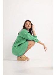 Josephine & Co Tunika "Dwight" w kolorze zielonym rozmiar: 38. Zielone tuniki Josephine & Co, na co dzień, bez wzorów, ze lnu, bez kołnierzyka, bez ramiączek. Za 259.74 zł.