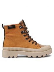 Pepe Jeans Trzewiki Ascot Desert PLS50429 Brązowy. Brązowe botki Pepe Jeans, bez wzorów, z jeansu, bez obcasa, na płaskiej podeszwie, bez zapięcia. Za 349.99 zł.