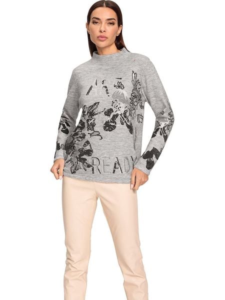 Heine Sweter w kolorze szarym rozmiar: 50. Szare swetry Heine, bez wzorów, bez ramiączek. Za 95.69 zł.