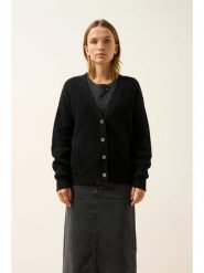 Just Cashmere Kaszmirowy kardigan "Clara" w kolorze czarnym rozmiar: M. Czarne kardigany Just Cashmere, m, bez wzorów, z kaszmiru. Za 695.99 zł.