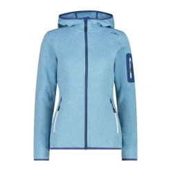 Bluza damska turystyczna CMP 3H19826. Niebieskie bluzy CMP, l, bez wzorów, bez kaptura. Za 329.99 zł.