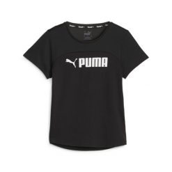 T-shirt treningowy damski PUMA Fit Logo Ultrabreathe. Białe koszulki sportowe Puma, bez wzorów, bez ramiączek, na fitness i siłownię. Za 75.99 zł.