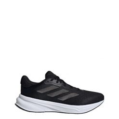 Buty Response. Czarne obuwie sportowe Adidas, z materiału, bez zapięcia, do biegania. W wyprzedaży za 294.65 zł.