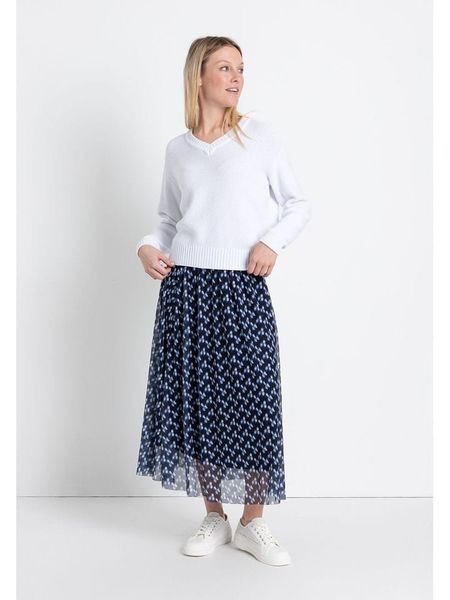 More & More Sweter w kolorze białym rozmiar: 40. Białe swetry More & More, bez wzorów, z bawełny, bez ramiączek. Za 105.14 zł.