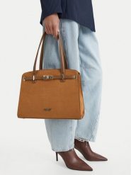 Nine West Torebka CEO-MODERN GRACE-LDA9516 Brązowy jasny. Brązowe torebki klasyczne Nine West, bez wzorów, z materiału, bez dodatków. Za 279.99 zł.