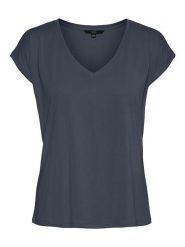 Vero Moda Koszulka w kolorze antracytowym rozmiar: S. Czarne bluzki Vero Moda, s, bez wzorów, bez kołnierzyka, bez ramiączek. Za 66.00 zł.